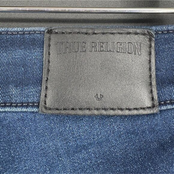True Religion Women's Halle Mid Rise Super Skinny Jeans 26 Dark Wash USA - Picture 3 of 14